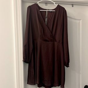Burgundy dress